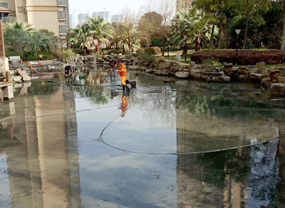 德昌景观池淤泥清理